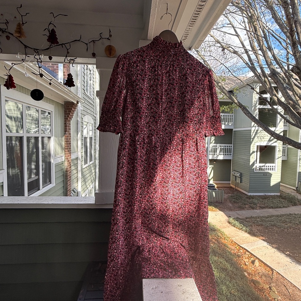 Violet Romance Floral Midi Dress | 8